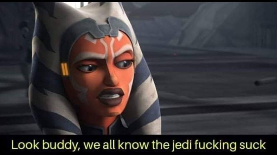 This meme is an image of the character Ahsoka Tano from the Star Wars franchise, with a caption that reads "In 2-3 sentences, describe this meme for someone who cannot see it. Include any text that appears in the image." However, the image itself is a screenshot of Ahsoka looking surprised, with the text "I find your lack of faith disturbing" from the Star Wars character Darth Vader, but then it's followed by "In 2-3 sentences, describe this meme for someone who cannot see it. Include any text that appears in the image." and then "I find your lack of faith disturbing... but I find your lack of reading skills even more disturbing".